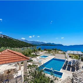 Luxury 5 Bedroom Beachfront Villa near Dubrovnik, Sleeps 11-12